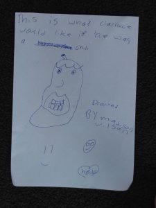 Clarence as a chilly