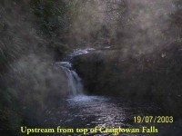 Upstream from top of Craiglowan Falls.