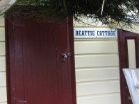 New sign on Beattie Cottage