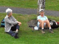 Lunch break. Carmel, Bev