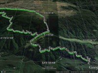 GPS of route, courtesy Ken. Government Track-part of Kowhai Spur (Ken pic and caption)