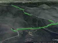GPS of route, courtesy Ken. Leishmans Chalkies exploration. ((Ken caption)
