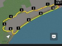 GPS of route.