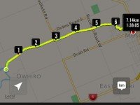 GPS from Taieri River back to car park. Therefore, total distance 14.28 km.