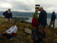 Some of the 12 Hikers on top of Harbour Cone