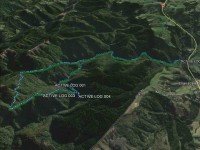 GPS of route, courtesy Ken. Evansdale Glen Honeycomb joining track Rongomai (Ken pic and caption)