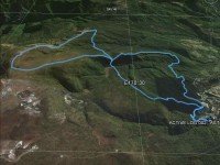 Garmin GPS of Route, courtesy Ken: Burns Swampy Summit Swampy Ridge Burns Rustlers Pipeline tracks