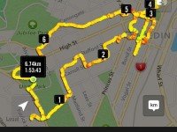 iPhoto GPS of route