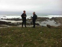 A seaside conversation
