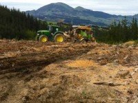 What appears to be a chipper - for transforming forestry rubbish into pellet fire product, perhaps.
