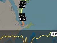 Waikouaiti to Karitane beach walk route map, courtesy Ian.