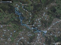 GPS route map of Ross Creek tramp courtesy Bruce.