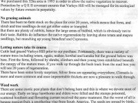 Varleys Hill Information Sheet, Page 1