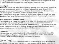 Varleys Hill Information Sheet, page 2