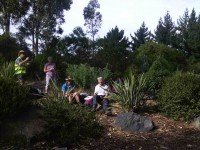 The Trampers' lunch spot. (Helen pic)