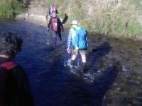 Very cold river crossings and cold wet feet. (Helen pic and caption.)
