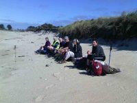 H-114941Lunch on beach. (Helen pic and caption.)