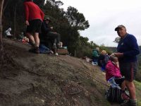 Lunch at the seat. Rain stopped at last.