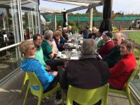 Coffee at Topiary. 22 in the sun.