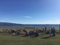 J.Welcome morning tea stop at the top of Hope Hillc