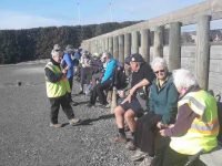 B.1. Morning tea at Dunedin City Petanque. No shorrage of seating, perfectly sheltered from any breezec