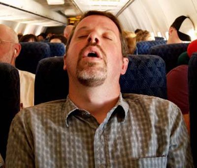 Is this man getting a bit of afternoon delight?